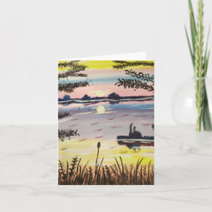 Horizon Sun, Small, 4" x 5.6" Card