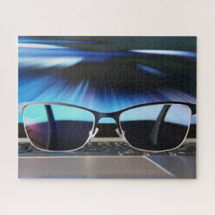 Horizon through glasses jigsaw puzzle