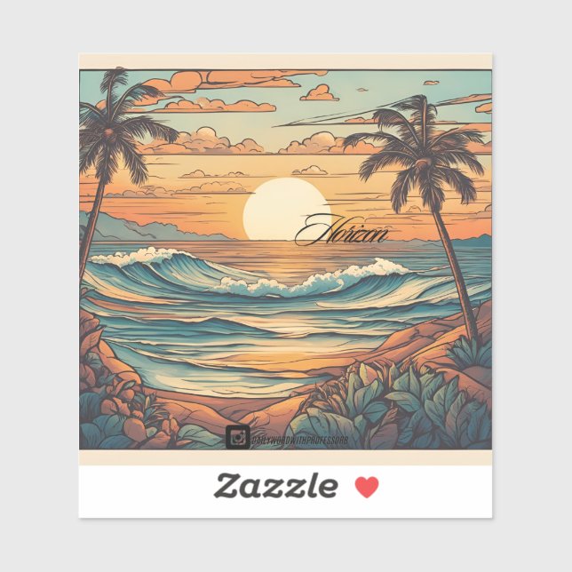 Horizon Tropical Sticker (Sheet)