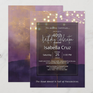 Horizon Within Minimal Design Invitation