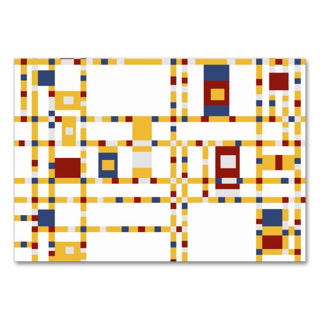 Horizontal 3.5" x 5" Tablecard, Basic Table Number (Front)