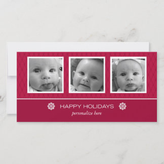 Horizontal 3-photo card