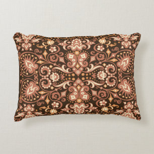 Horizontal abstract background in digital art styl decorative cushion