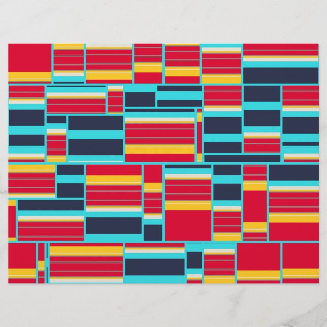 Horizontal and vertical stripes flyer (Front)