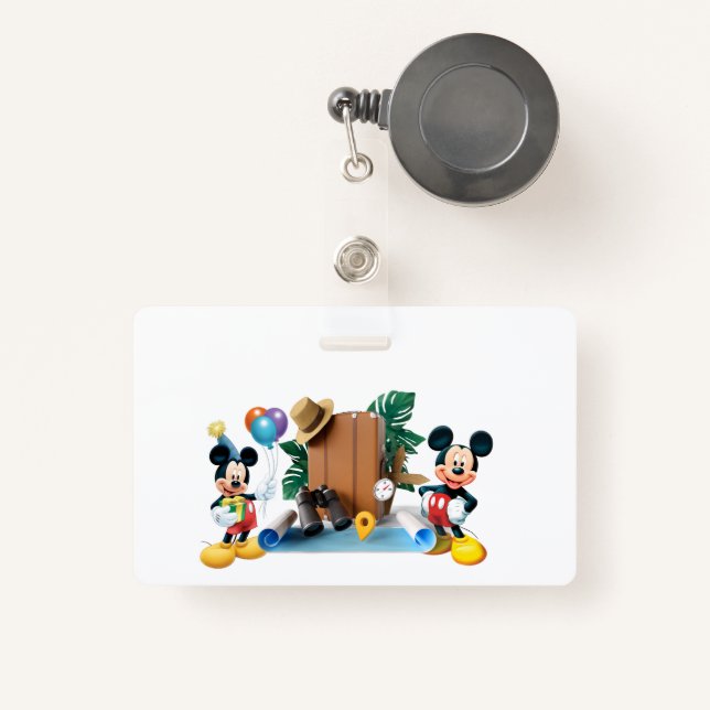 Horizontal Badge ID Badge (Front with Retractable)