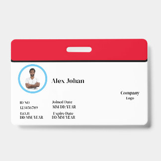 Horizontal Badge  ID Badge