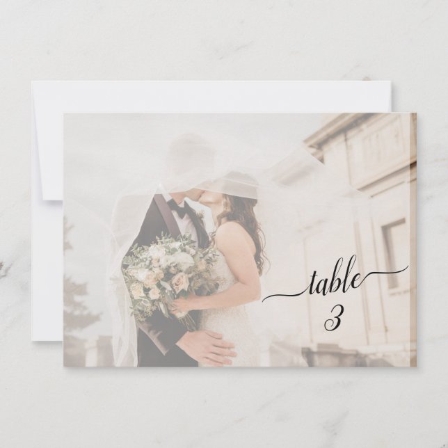 Horizontal ✨ Beautiful Faded Couple Wedding Photo  (Front)