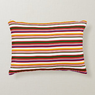 Horizontal Candy Stripes Decorative Cushion