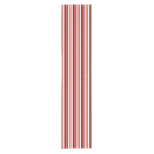 Horizontal Candy Stripes Short Table Runner