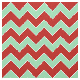 Horizontal Christmas Zigzag Pattern Fabric