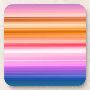 Horizontal Colour Stripes Coaster