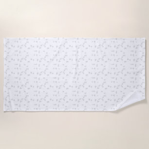 horizontal Design Sixteen Beach Towel