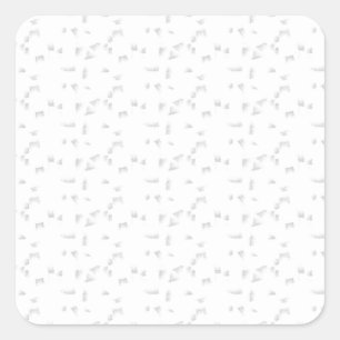 horizontal Design Sixteen Square Sticker