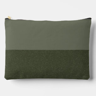 Horizontal Duo Moss Green Custom Pouch