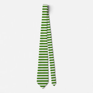 Horizontal Green Stripes on Any Colour Small Tie