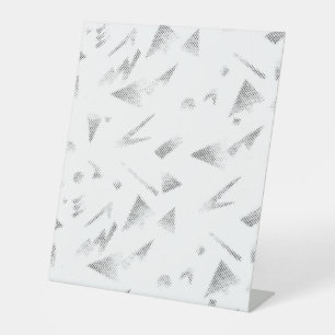 Horizontal, Grey Cloud Pedestal Sign