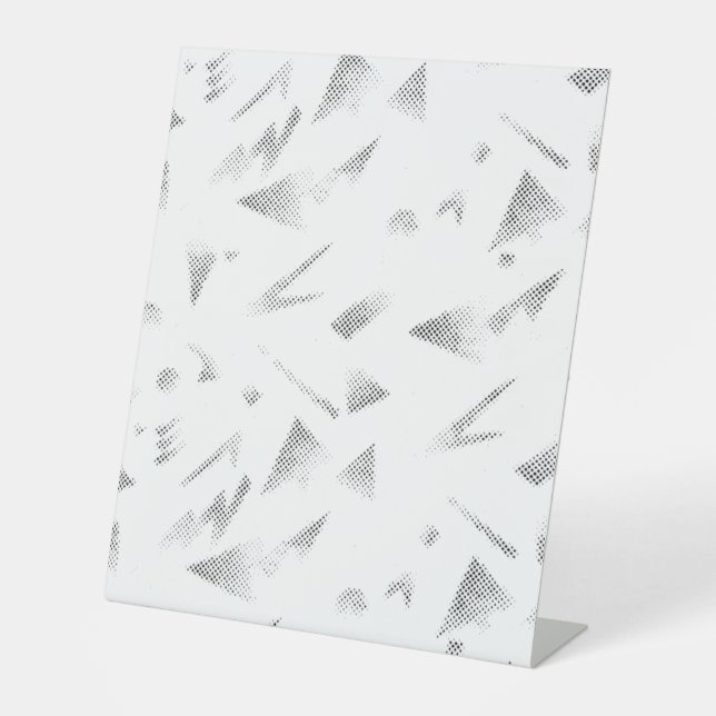 Horizontal, Grey Cloud Pedestal Sign (Front)