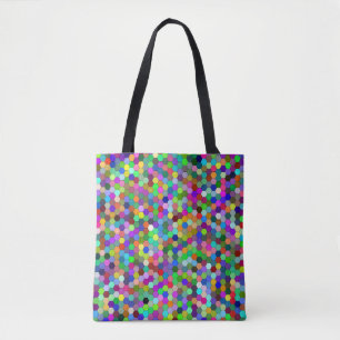 Horizontal Hexagons Medium Tote Bag