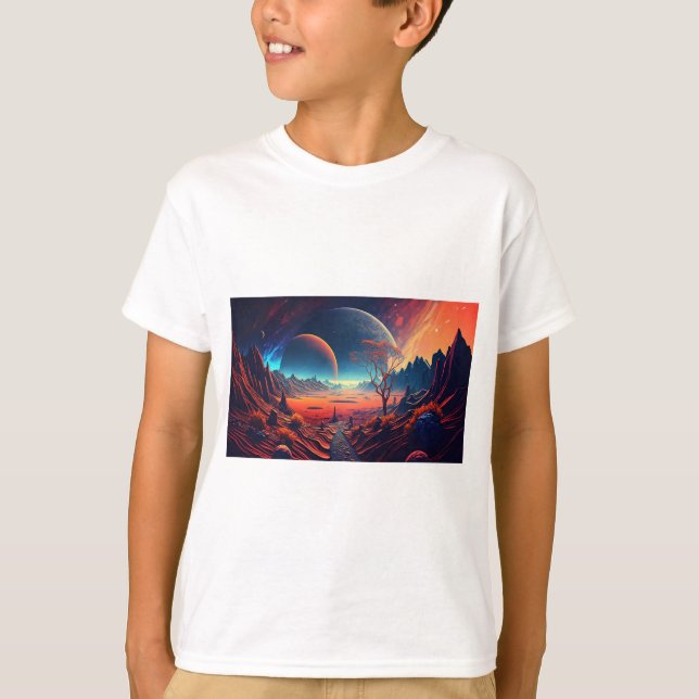 Horizontal illustration of the future T-Shirt (Front)