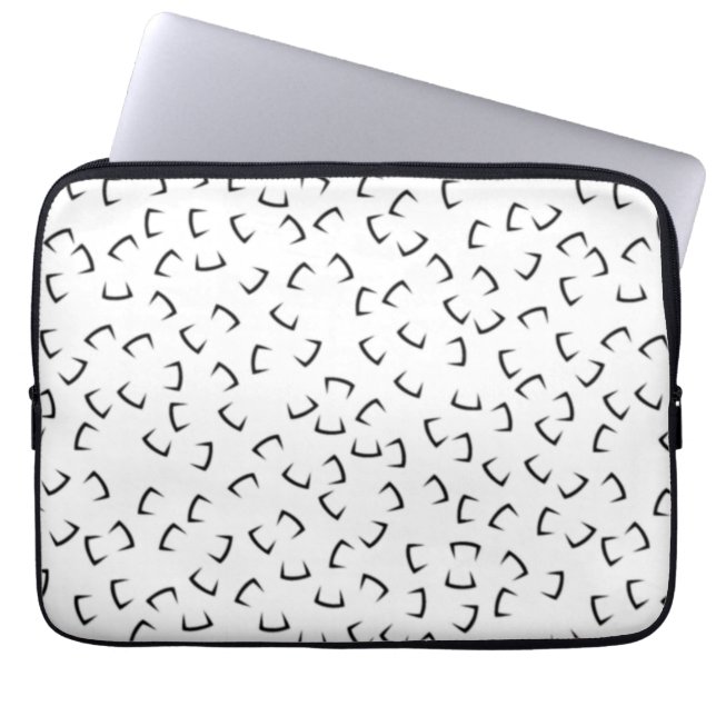 Horizontal, Iridium, Black Eel Electronics Bag (Front)