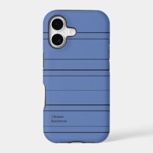Horizontal lines, black stripes on blue