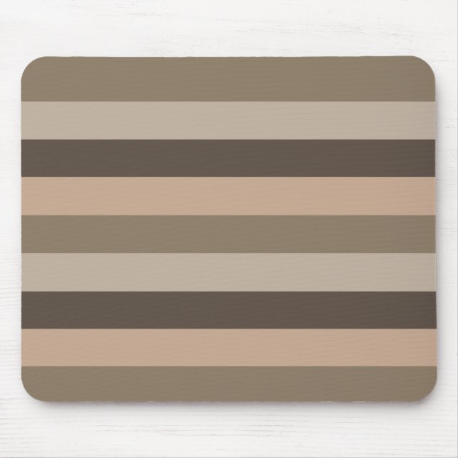 horizontal lines modern stripe pattern mouse mat (Front)