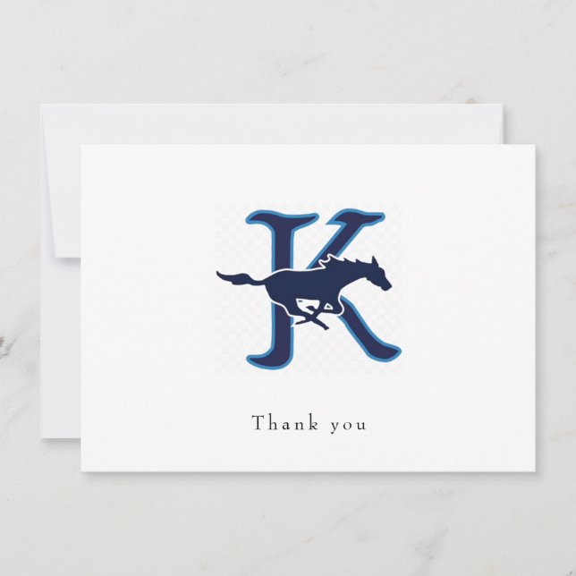 Horizontal Logo 4.25 x 6.25 Thank You Card (Front)