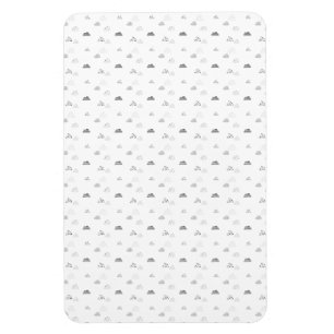 Horizontal, Medium Grey Magnet