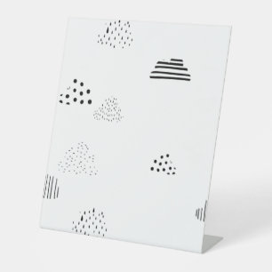 Horizontal, Medium Grey Pedestal Sign