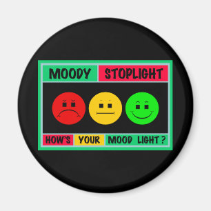 Horizontal Moody Stoplight Logo Magnet