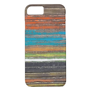 horizontal painted striped abstract iPhone 8/7 case