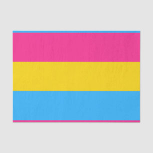 Horizontal Pansexual Pride Flag Tissue Paper