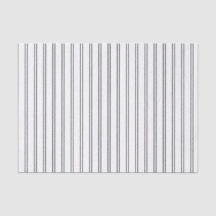 Horizontal Pinstripes in Black and White Tissue Paper