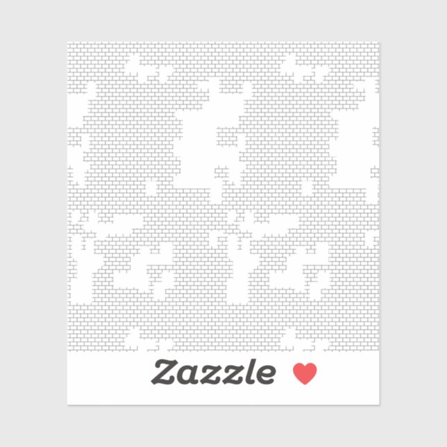 Horizontal, Porcelain, SeaCustom-Cut Vinyl Sticker (Sheet)