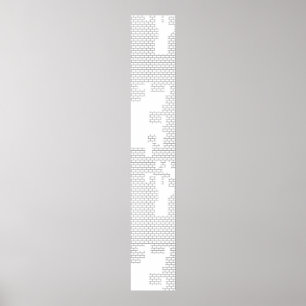 Horizontal, Porcelain, Seashell Pedestal Sign