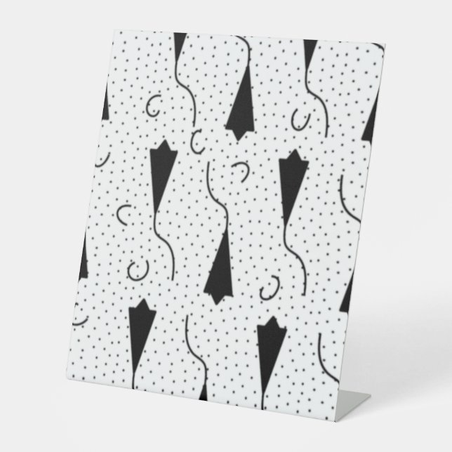 Horizontal, Quill Grey Pedestal Sign (Front)