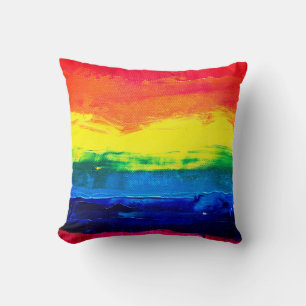 Horizontal Rainbow Cushion