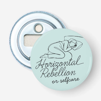 Horizontal Rebellion line duo custom Bottle Opener