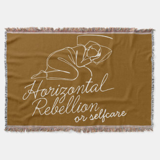 Horizontal Rebellion Throw Blanket