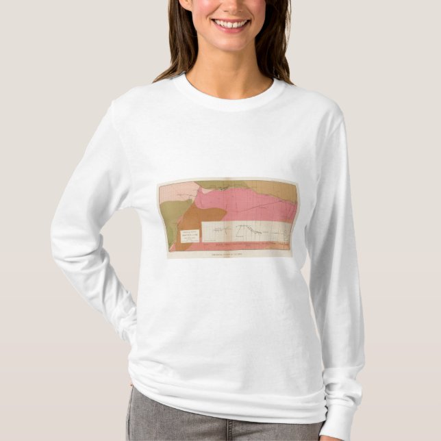 Horizontal Section of the Comstock Lode South T-Shirt (Front)