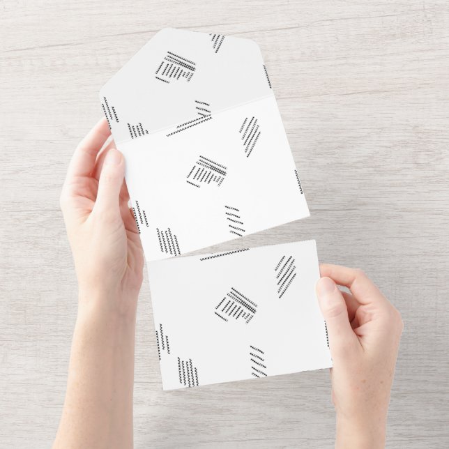 Horizontal, Silver Chalice All In One Invitation (Tearaway)