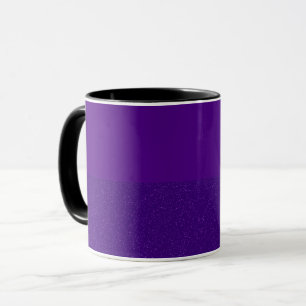 Horizontal Split Purple Ceramic Mug – Customisable