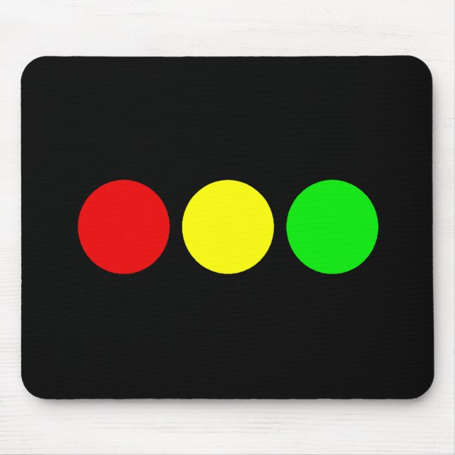 Horizontal Stoplight Mouse Mat (Front)