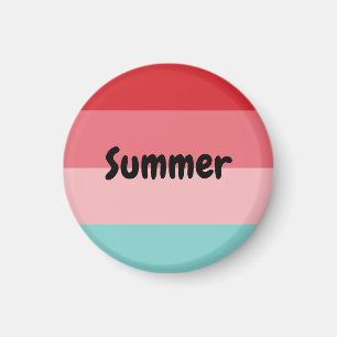 Horizontal Striped Summer Magnet