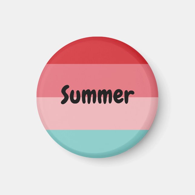 Horizontal Striped Summer Magnet (Front)