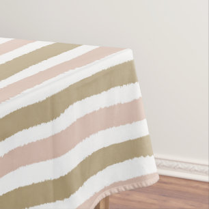 Horizontal Striped Tablecloth