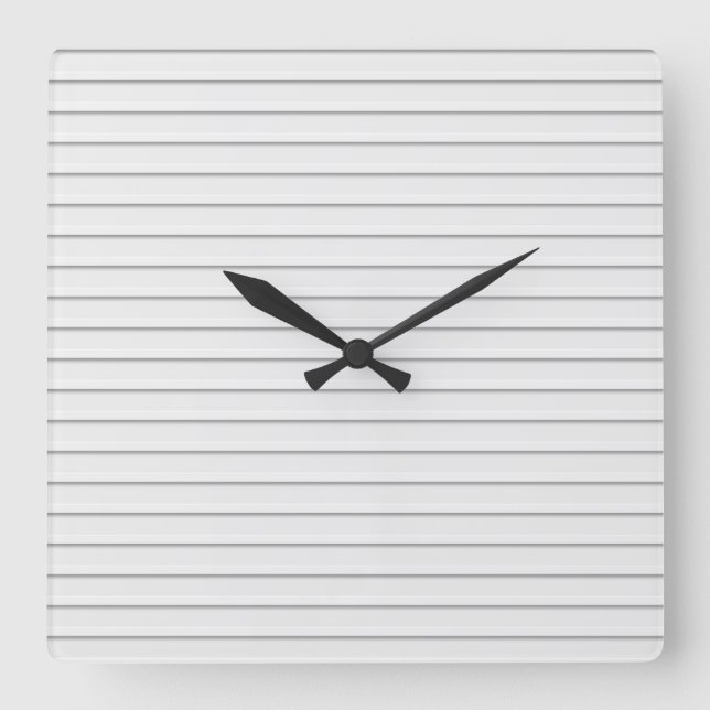 Horizontal Stripes Background Wall Clock  (Front)