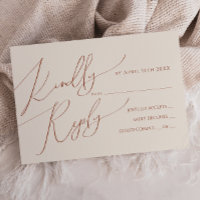 Horizontal Whimsical Desert | Beige RSVP Card