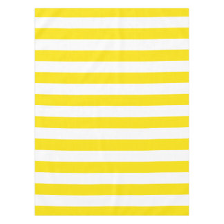 Horizontal Yellow Stripes Tablecloth