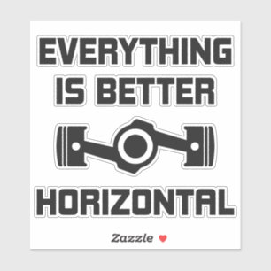 Horizontally Opposed Boxer Engine Vinyl Stickers